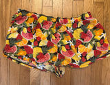 Pink Victoria’s Secret Tropical Fruit Print Cotton Boxers PJ Bottoms Size XL Photo 0
