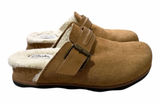 Clarks‎ Brynn Slide Tan Suede/Faux Lining Slide Clog Shoes Women's Size 6.5M Photo 0