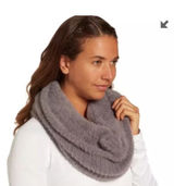 Calia Fuzzy Snood in Shark Gray/Purple Infinity Scarf Like New. Stretchy and super soft. Between a gray and a smokey purple. Photo 0