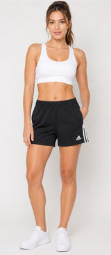 Adidas climacool y2k 09 Black Athletic Shorts with White three stripe Trim small Photo 0