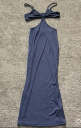 Shein Navy Blue Maxi Dress with Cutouts Photo 0