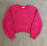 Altard State Women's Hot Pink Chunky Knit Sweater size XS! Photo 0
