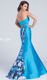 Ellie Wilde Prom Dress Blue Two-Piece Photo 0