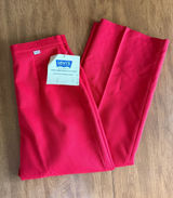 Vintage Levi’s Womenswear Red High Waist Trousers Deadstock 70s Pants Photo 0