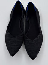 Rothy's The Point Black Knit Washable Ballet Flats Womens Size 9 Photo 0
