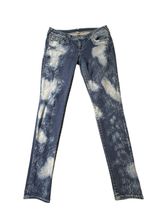 True Religion Skinny Flap Jeans Womens 31 Blue Acid Washed Custom Photo 0