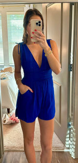 Cobalt Blue Romper Photo 0