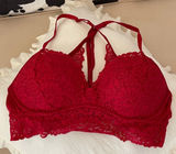 Victorias Secret PINK Red Lace Push-up Bralette | SIZE M Photo 0