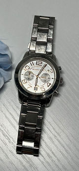 Michael Kors‎ MK-5725 Mercer Chronograph Silver Stainless Steel Watch 42mm Photo 0