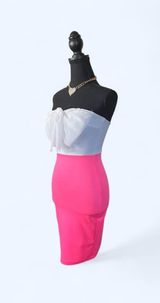 Vintage Y2K McBling Barbiecore Pink Bow Mini Dress size XS 💗 Photo 0