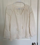 EUC | Old Navy women’s lace trim blouse — small Photo 0