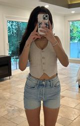 MOTHER Jean Denim Shorts Photo 0