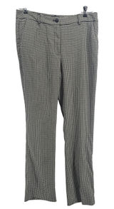 White House Black Market Pants Womens 12 The Slim Houndstooth Black White NEW Photo 0