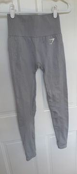 Gymshark Vital Seamless Leggings Gray High‎ Rise XS Athletic Workout Photo 0