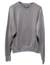 Skims Terry Crewneck Sweatshirt Womens Sz M Gray Pullover Cotton Photo 0