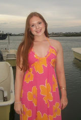 Pink and Orange Hibiscus Dress Photo 0
