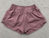 Lululemon Hotty Hot Shorts Low Rise 4" Figue Purple Athletic Athleisure Women 4 Photo 0