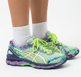 Asics GEL-Nimbus Dynamic Duomax Running Shoes T676N Purple Neon Yellow sz: 9 Photo 0