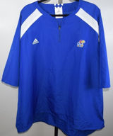 Adidas Kansas Jayhawks KU 3/4 Sleeve Pullover Zip Polyester Jacket Size 4XL Photo 0