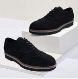 JABASIC Women's Brogue Oxford Walking Shoes Lace-Up Casual Black Size 9.5 NEW Photo 0