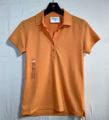 NEW Walter Hagen‎ Clubhouse Womens Small Fresh Orange SS Classic Polo Golf Shirt Photo 0