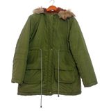 Maacie Womens Maternity 3 in 1 Thickened Outwear Fleece Lined Coat Winter Hooded Photo 0