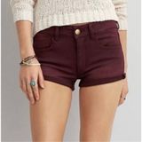 Womens American Eagle High Rise Super Stretch Shortie Shorts - Sz 00 Photo 0