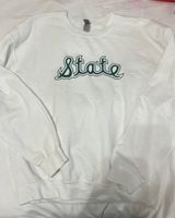 Michigan state Custom Embroidered Crew Neck White Size L Photo 0