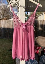 Dusty rose Sequined Intimate lingerie Top XL Photo 0