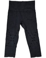 Ivy‎ Park Black Compression Seamless Cropped Leggings Cutout Design XXS Photo 0