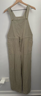 Rhythm. Small Jumpsuit Sage Green Relaxed Wide Leg Beach Linen Cotton Photo 0