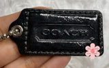 2" COACH Fob Bag Charm Hang tag Hangtag Photo 0