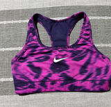 Nike Dri Fit Sports Bra Pink Purple Tie Dye Racerback Athletic Workout Women‎ S Photo 0