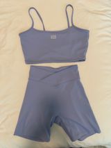 437 Set Workout Sports Bra Bike Shorts Photo 0