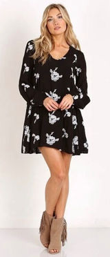 Free People Emma Austin Embroidered Floral Mini Dress Small Photo 0
