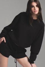 SKIMS Cotton Fleece Crewneck Pullover Sweatshirt S Photo 0