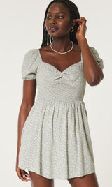 Hollister Women's Grey Twist Bust Tie-back Skort Dress Photo 0