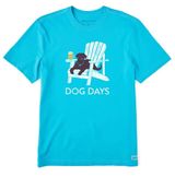 Life is Good Crusher Dog Days Teal Blue T Shirt 2XL NWT Photo 0