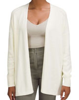 Lululemon Women's Side Slit Sweater Wrap Open Front Cardigan Ribbed Knit Size 4 Photo 0
