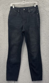 Good American Good Waist Crop Skinny Jeans Stretch Preppy Women's 8/29 x 27 Photo 0