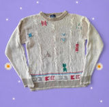 Vintage Woolrich Southwestern Cottagecore Cable Knit Sweater Size Medium 🤎 Photo 0