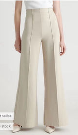 Quince Ultra-Stretch Ponte ankle Super Wide Leg Pants - Size M ecrll Photo 0