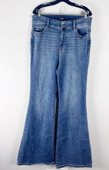 JUDY BLUE Blue Denim High Rise Flare Leg Jeans Size 32 Casual Neutral Photo 0