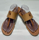 Chinese Laundry Cognac Toe-Loop Slide Sandals Photo 0