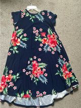 Pomelo summer flowery dress Blue Size M Photo 0