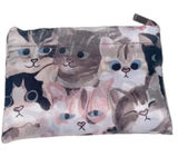 New cat print tote bag shopping bag beach bag library‎ bag kitty bag reusable Photo 0