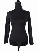 skims essential mock neck long sleeve bodysuit L/XL black Slimming Photo 0