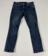 Rag & Bone Cate Mid-Rise Ankle Skinny Jeans Womens 25 Blue Medium Wash Denim‎ Photo 0