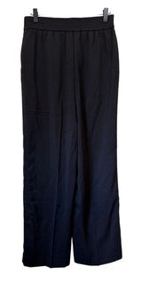 Quince Stretch Crepe Classic Trouser Pants Black Size 8 NWT Photo 0
