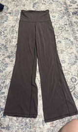 brown flare fold over leggings Size M Photo 0